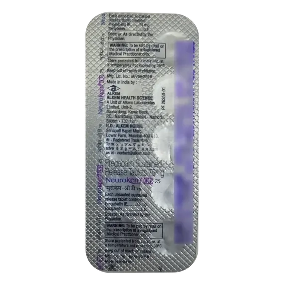 neurokem od 75mg tablet 10's